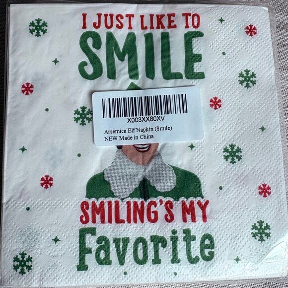 Elf Christmas Funny Cocktail Napkins 50 Pack Buddy The Elf Merch - Picture 3 of 5